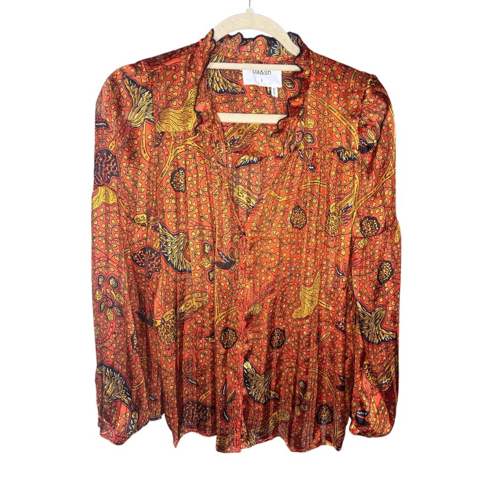 Ba&sh Printed Blouse Women's Size 1/S